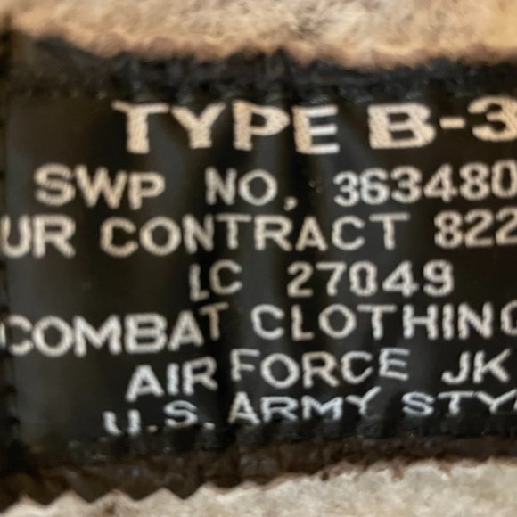 Authentic Vintage Brown Shearling Leather Bomber Jacket - Picture 10 of 12